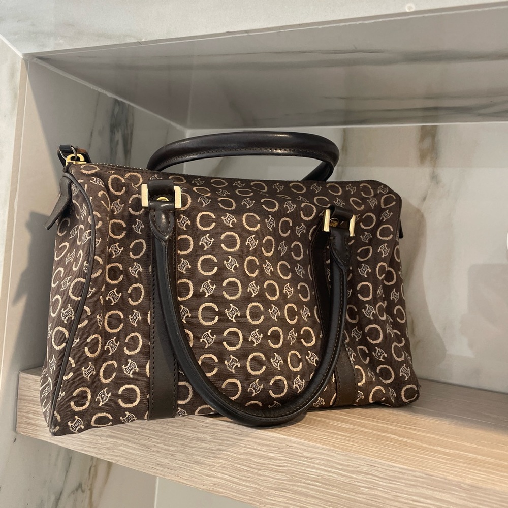 Celine monogram mini Boston bag